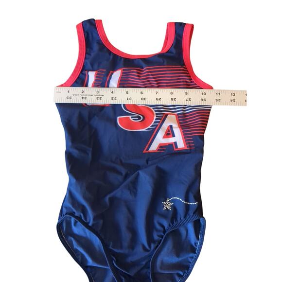 Vintage USA Leotard Child Small Blue Bodysuit - Picture 5 of 6